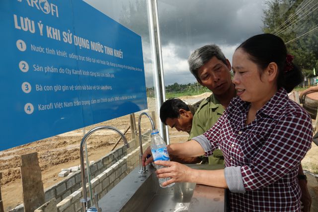 Công ty CP Karofi Việt Nam hỗ trợ nước sạch tại Đức Hiệp Quảng Ngãi 2